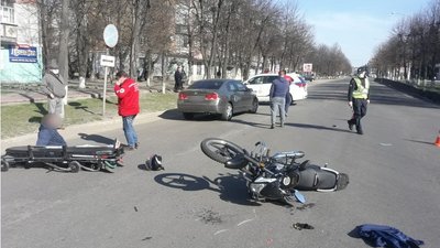 В аварії на Сумщині травмувався водій байку