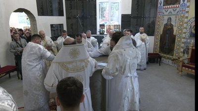 У храмі-пантеоні в Лішні на Тернопільщині У храмі-пантеоні в Лішні на Тернопільщині