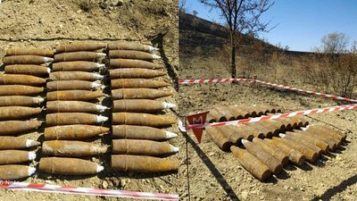 У полі на Одещині знайшли 33 артснаряди часів Другої світової війни
