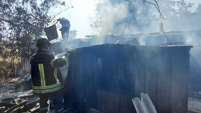 28 серпня у Запорізької області сталися дев'ять пожеж, що виникли внаслідок обстрілів
