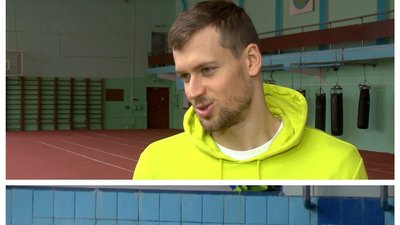 Кілька днів на тиждень у басейні продовжує своє тренування олімпійський призер з плавання Михайло Романчук. Фото: Суспільне Поділля. Кілька днів на тиждень у басейні продовжує своє тренування олімпійський призер з плавання Михайло Романчук. Фото: Суспільне Поділля.