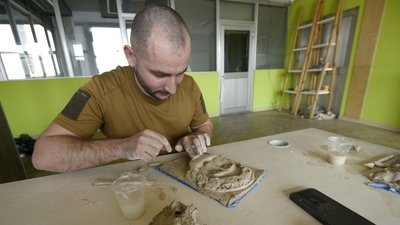 Військовослужбовець на майстер-класі