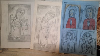 Завдяки пензлю та уяві. У Миколаєві художник створює мініатюри з янголами та пише ікони Завдяки пензлю та уяві. У Миколаєві художник створює мініатюри з янголами та пише ікони