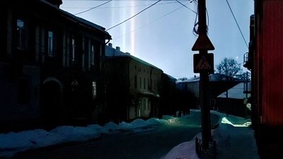 світлові стовпи, бережани світлові стовпи, бережани