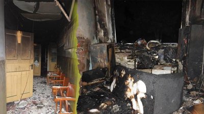 На Миколаївщині горіло приміщення селищної ради. Поліція розслідує версію умисного підпалу На Миколаївщині горіло приміщення селищної ради. Поліція розслідує версію умисного підпалу