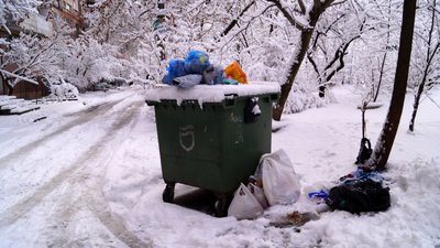 Дніпро після нічного снігопаду. Фоторепортаж Дніпро після нічного снігопаду. Фоторепортаж