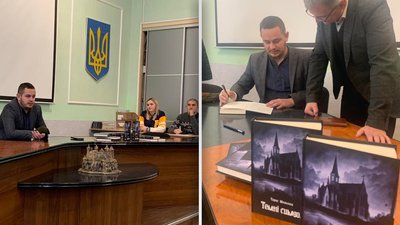 Поранений воїн з Хмельниччини презентував містичний роман