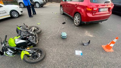 Аварія 5 жовтня у Полтаві: травмований мотоцикліст