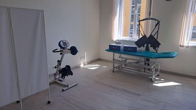 Кімната фізичної терапії у соціальному центрі. Кімната фізичної терапії у соціальному центрі.