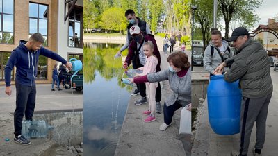 "Вода для Левандівського озера": львів'яни влаштували екоакцію