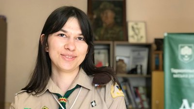 Пластунка Катерина Чайковська, акція "Діти-дітям"