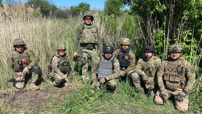 Житомирські вибухотехніки поліції розміновують деокуповану частину Харківщини Житомирські вибухотехніки поліції розміновують деокуповану частину Харківщини