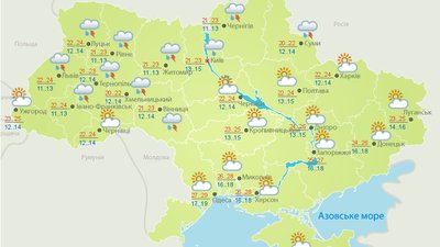 Погода в Україні 1 серпня