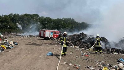 Пожежа на сміттєзвалищі, Донеччина