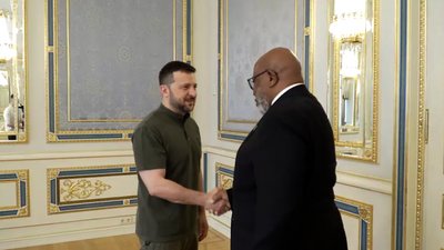 Президент України Володимир Зеленський зустрівся з Головою 78-ї сесії Генасамблеї ООН