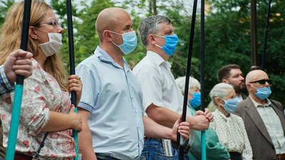 В Івано-Франківську вшанували пам'ять Євгена Коновальця В Івано-Франківську вшанували пам'ять Євгена Коновальця