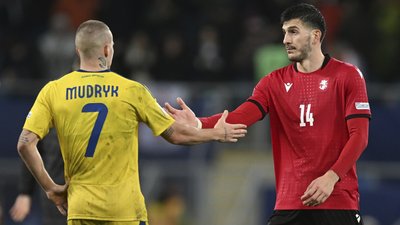 Україна в матчі проти Грузії у Лізі націй у 2024 році