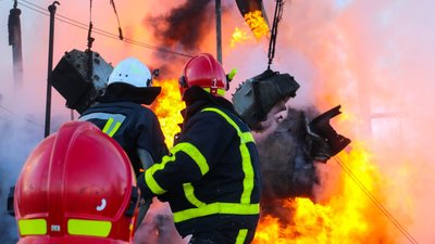 Пожежу від влучання російської ракети на Черкащині — ліквідували