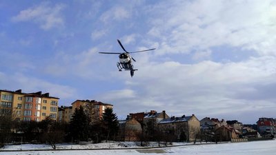 "Літаюча швидка". У січні на Львівщині медичним гелікоптером виконали 15 польотів "Літаюча швидка". У січні на Львівщині медичним гелікоптером виконали 15 польотів