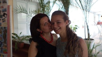 Юліана Нестерович з мамою Світланою