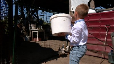 Вирощує худобу і мріє стати будівельником: як живе 5-річний блогер з Черкащини Матвій Брус