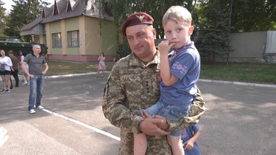 Повернулися із зони проведення ООС. У Львові зустріли 80-ту окрему десантно-штурмову бригаду