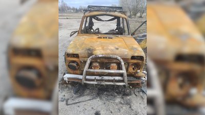 Залишки "Ниви", на якій їхав Максим Приходько
