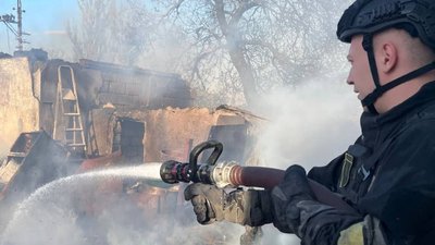Пожежі через обстріли в Запорізькій області