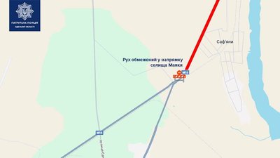 На Одещині після атаки РФ обмежили рух через Маяки та закрили трасу Одеса–Рені для вантажівок