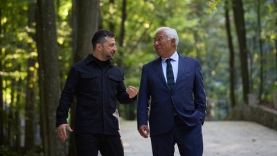 Зустріч Антоніу Кошти і Зеленського в Ужгороді