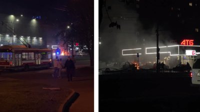 У Харкові на парковці супермаркету на Олексіївці зайнялося авто, 29 квітня 2026 року