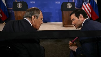 держсекретар США Марко Рубіо, міністр закордонних справ РФ Сергій Лавров