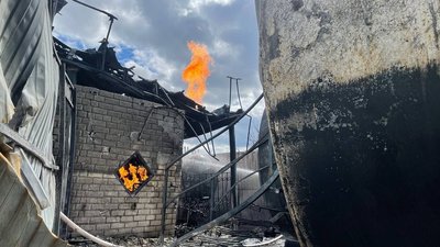 Під Харковом сталася пожежа на АЗС. Що відомо Під Харковом сталася пожежа на АЗС. Що відомо