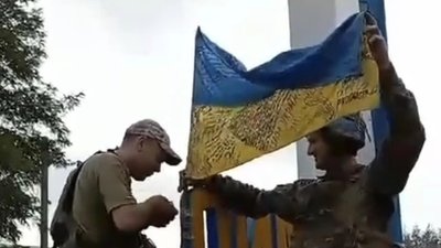 Прапор на Лимані встановив боєць із Тернопільщини Прапор на Лимані встановив боєць із Тернопільщини