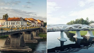 Реконструкція пішохідного мосту в Ужгороді: у міськраді запропонували оголосити відкритий конкурс