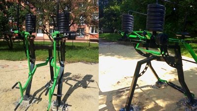 У Тернополі завершують майданчик з воркауту У Тернополі завершують майданчик з воркауту