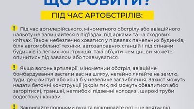 Що роботи під час обстрілів або авіанальоту. СБУ оприлюднила план дій Що роботи під час обстрілів або авіанальоту. СБУ оприлюднила план дій