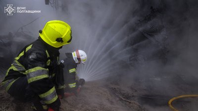 Рятувальники Полтавщини удвічі частіше виїжджають на ліквідацію ворожих обстрілів