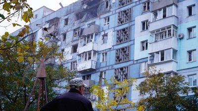 удар по Дніпру 10 жовтня, дрон вдарив у будинок у Дніпрі