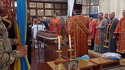 Прощання з бійцем Андрієм Гладієм Прощання з бійцем Андрієм Гладієм