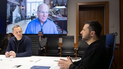 Зеленський провів перемовини з головою інвесткомпанії BlackRock щодо відбудови України