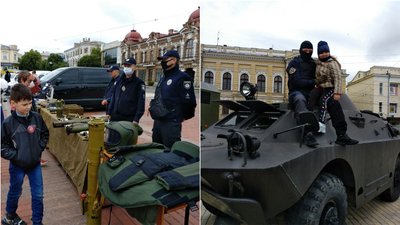 Фотозона, майстеркласи, виставка машин. У центрі Кропивницького влаштували свято для дітей