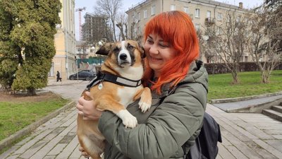 Келлі та його власниця в Тернополі Келлі та його власниця в Тернополі