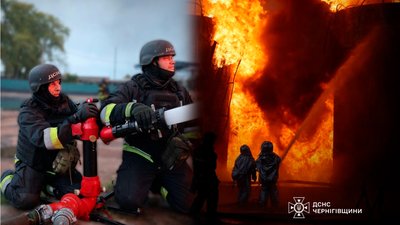 Рятувальники гасять вогонь