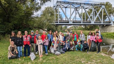 Прибрання берега річки Серет Прибрання берега річки Серет