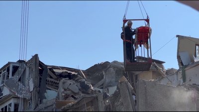 Зруйнований російською ракетою будинок у Миколаєві, 29 червня 2023 рік