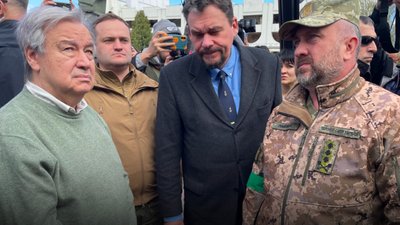 "Я уявляю свою сім'ю в одному з цих будинків" — Гутерреш побував у Бородянці та Бучі
