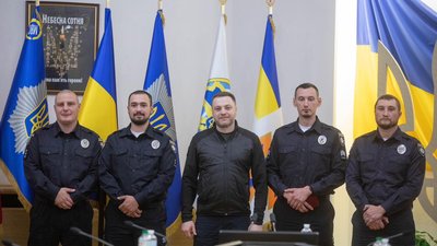 У МВС нагородили поліцейських, які збили ворожий дрон у Києві