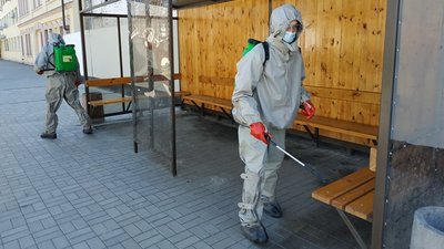 Рятувальники Херсонщини за добу продезінфікували 75 об'єктів соціальної сфери Рятувальники Херсонщини за добу продезінфікували 75 об'єктів соціальної сфери