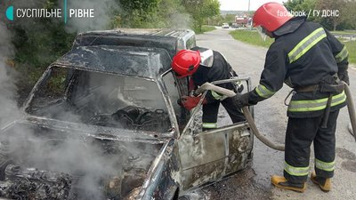 Дубно пожежа авто